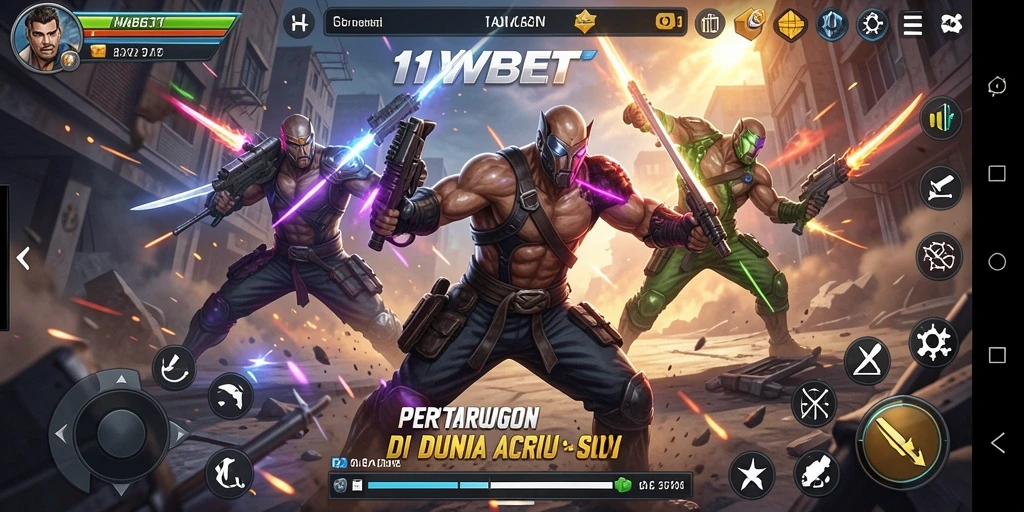 Tampilan gameplay seru dalam 11WBET dengan aksi mendebarkan.