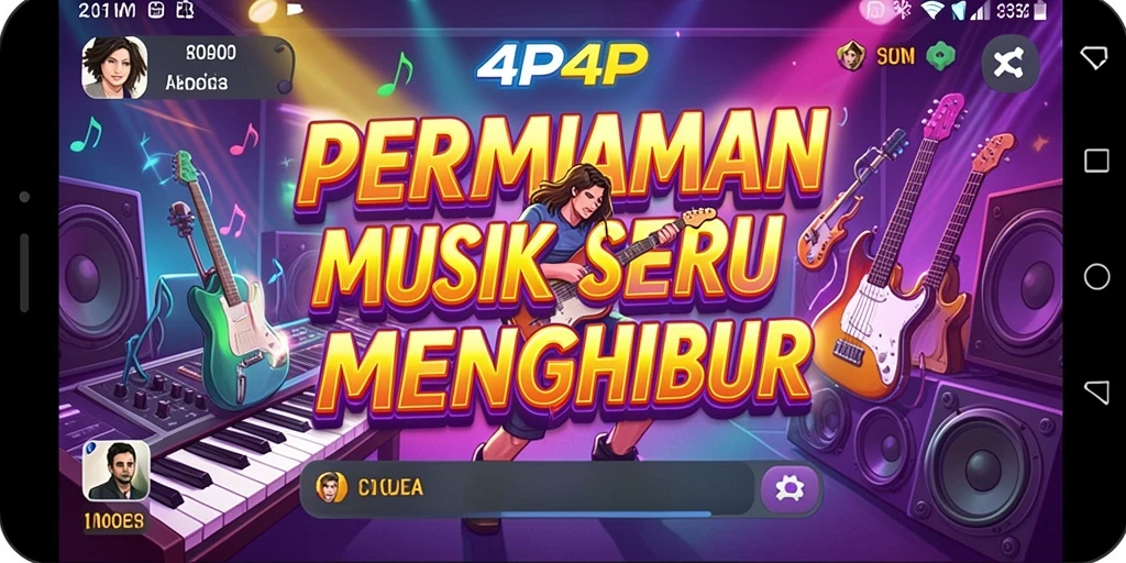 Screenshot 4P4P menampilkan gameplay menarik dengan grafis warna-warni.