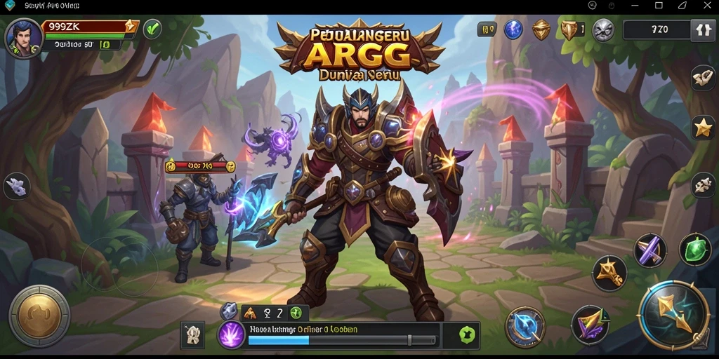 Screenshot gameplay menunjukkan aksi mendebarkan dalam dunia <strong>999ZK</strong>.