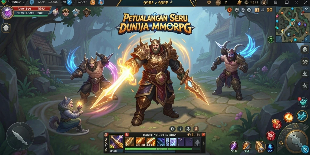 Tangkapan layar gameplay 99RP yang menampilkan aksi pertarungan mendebarkan.
