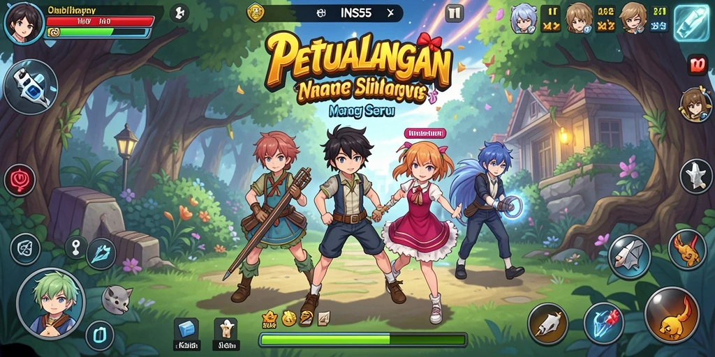 Tangkapan layar dari gameplay INS55 yang memukau dan penuh aksi.
