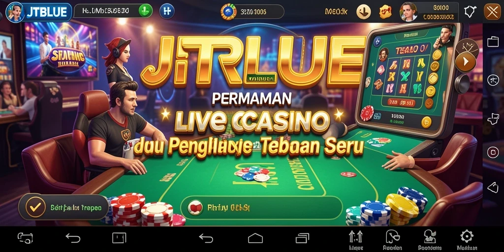 Tampilan gameplay menarik dari permainan Live Casino JTBLUE.