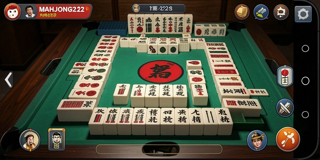 Tampilan menarik dari gameplay MAHJONG222 yang seru.