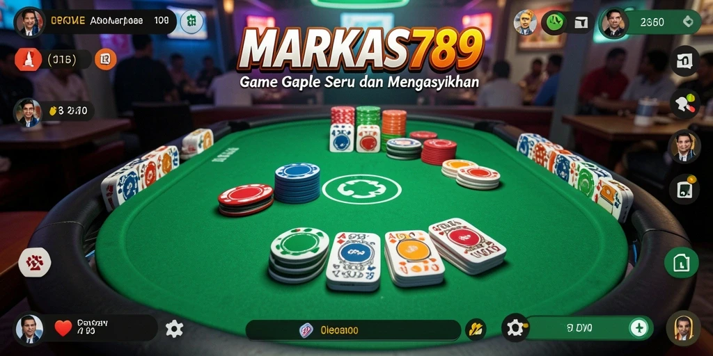 Screenshot gameplay Gaple yang seru di MARKAS789.