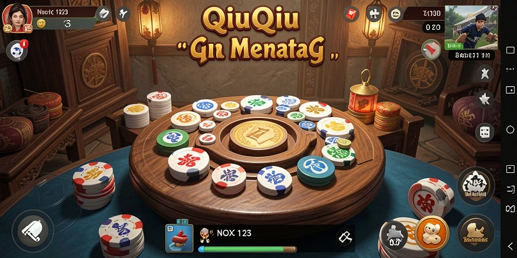 Gameplay QiuQiu yang seru dan interaktif di NOX123.